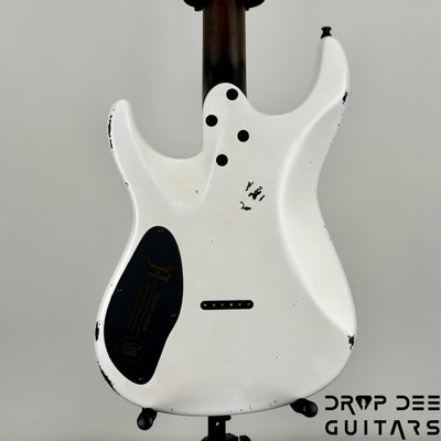 Mayones Adam Christianson Aquila Cardinal Aged Electric Guitar w/ Case - Cardinal White Aged