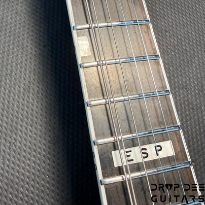 ESP E-II M-II HT Electric Guitar w/ Case - Mercury Blue Burst