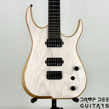 Skervesen Velociraptor 6 Electric Guitar w/ Bag (7031) - Trans White
