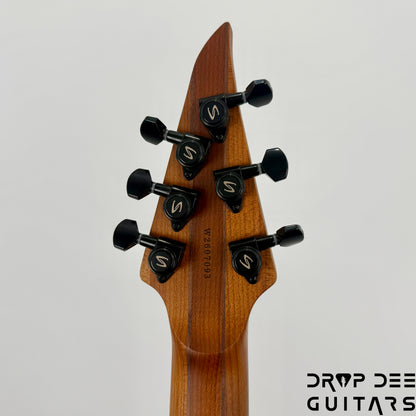 Skervesen Velociraptor 6 Electric Guitar w/ Bag (7093) - Trans Black Burst