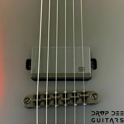 ESP LTD EXL Black Metal Electric Guitar - Black Red Burst Satin