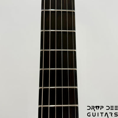 ESP LTD EXL Black Metal Electric Guitar - Black Red Burst Satin