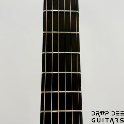 ESP LTD EXL Black Metal Electric Guitar - Black Red Burst Satin