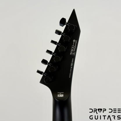ESP LTD EXL Black Metal Electric Guitar - Black Red Burst Satin