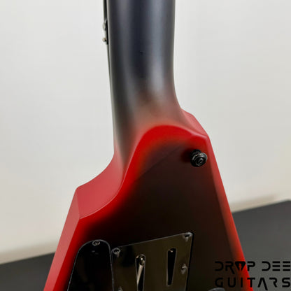 ESP LTD Arrow Black Metal Electric Guitar - Black Red Burst Satin