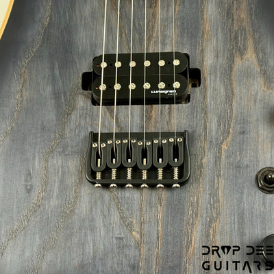 Skervesen Velociraptor 6 Electric Guitar w/ Bag (7050) - Trans Black Burst
