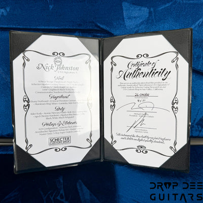 Schecter Custom Shop Nick Johnston USA V-1 Electric Guitar w/ Case - Atomic Mercury