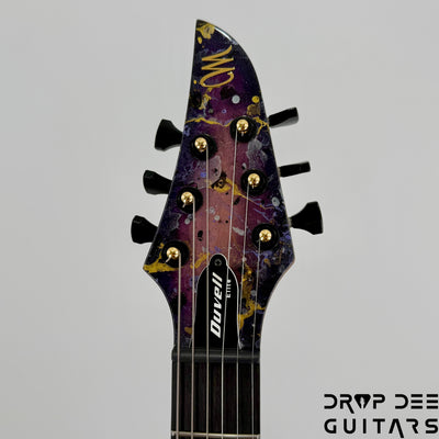 Mayones Duvell Elite 6 Electric Guitar w/ Case - Purple Iris Gloss + Splash