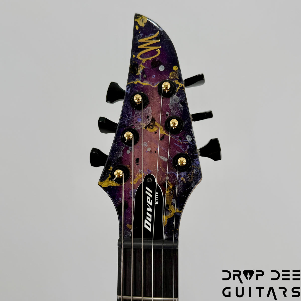 Mayones Duvell Elite 6 Electric Guitar w/ Case - Purple Iris Gloss + Splash
