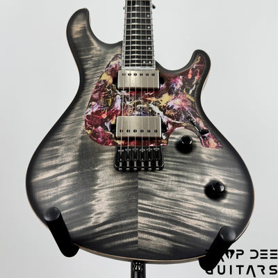 Mayones Regius CoreGuard 6 Electric Guitar w/ Case - Antique Black Matt w/ Black Gold Mercury Swirl Gloss