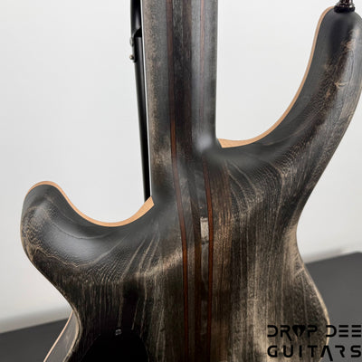 Mayones Regius CoreGuard 6 Electric Guitar w/ Case - Antique Black Matt w/ Black Gold Mercury Swirl Gloss