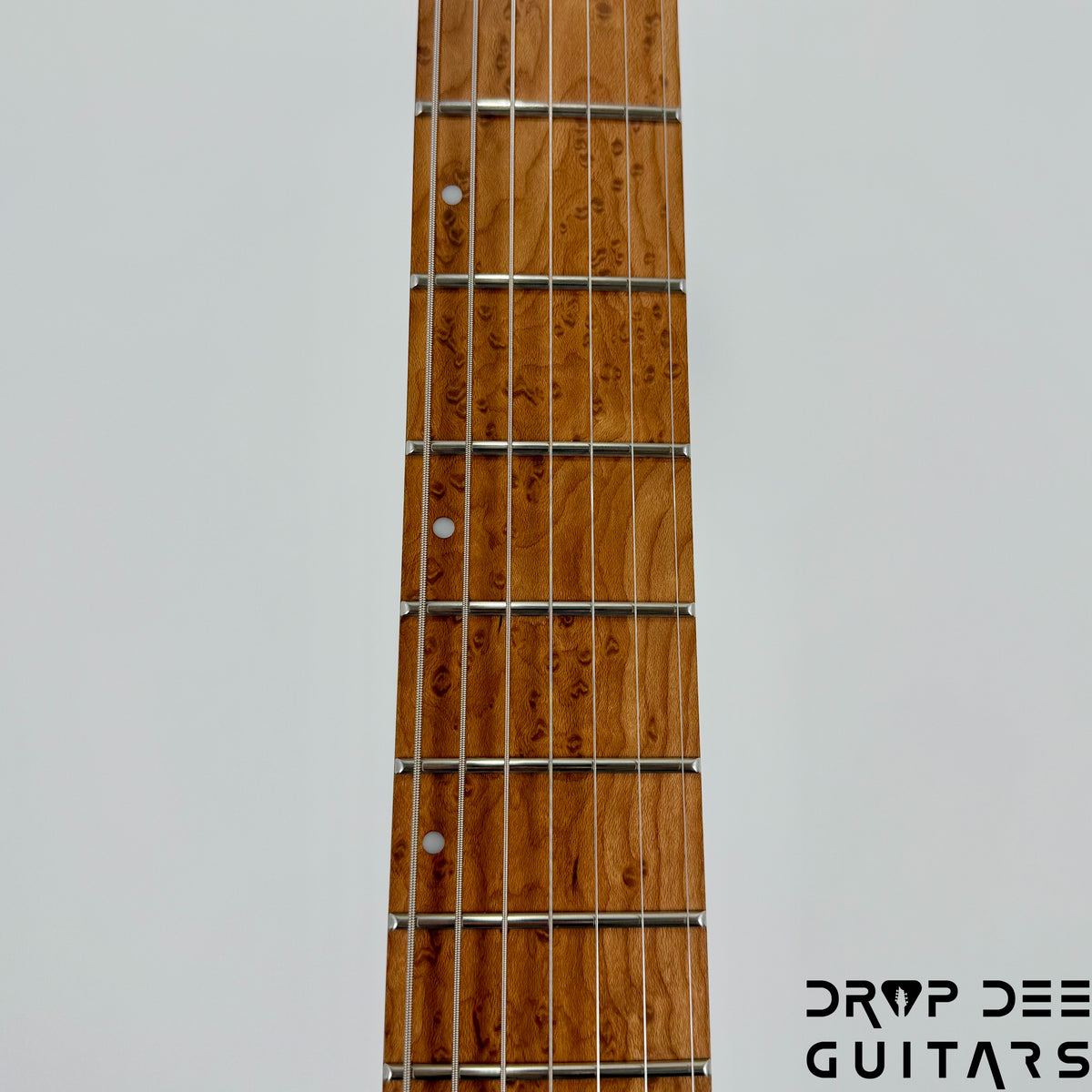 Mayones Jassper Elite 7 Baritone Electric Guitar w/ Case - Trans NaturalFade Graphite Burst Out Gloss Swirl