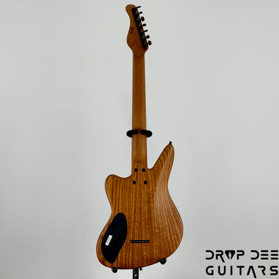 Mayones Jassper Elite 7 Baritone Electric Guitar w/ Case - Trans NaturalFade Graphite Burst Out Gloss Swirl