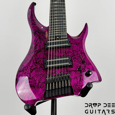 Legator Revenant R8F Multiscale Headless 8-String Electric Guitar - Purple Rain