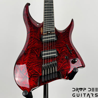 Legator Revenant R6F Multiscale Headless Electric Guitar - Bloody Mary