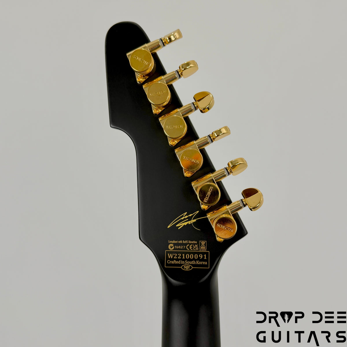 Schecter Cesar Soto Signature E-1 Electric Guitar - Satin Black