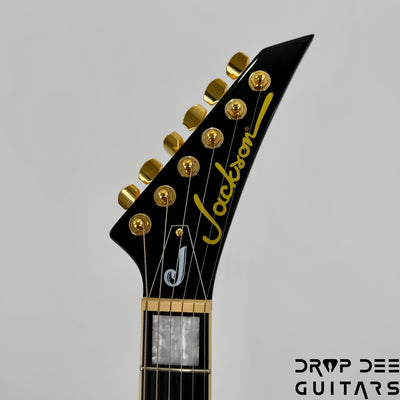 Jackson Legend Series Limited Edition Signature Randy Rhoads CD1 Electric Guitar w/ Case - Vintage White with Black Pinstripes