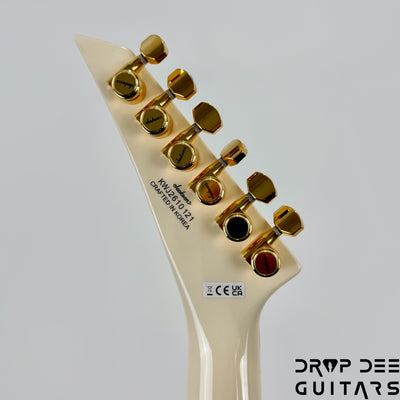 Jackson Legend Series Limited Edition Signature Randy Rhoads CD1 Electric Guitar w/ Case - Vintage White with Black Pinstripes