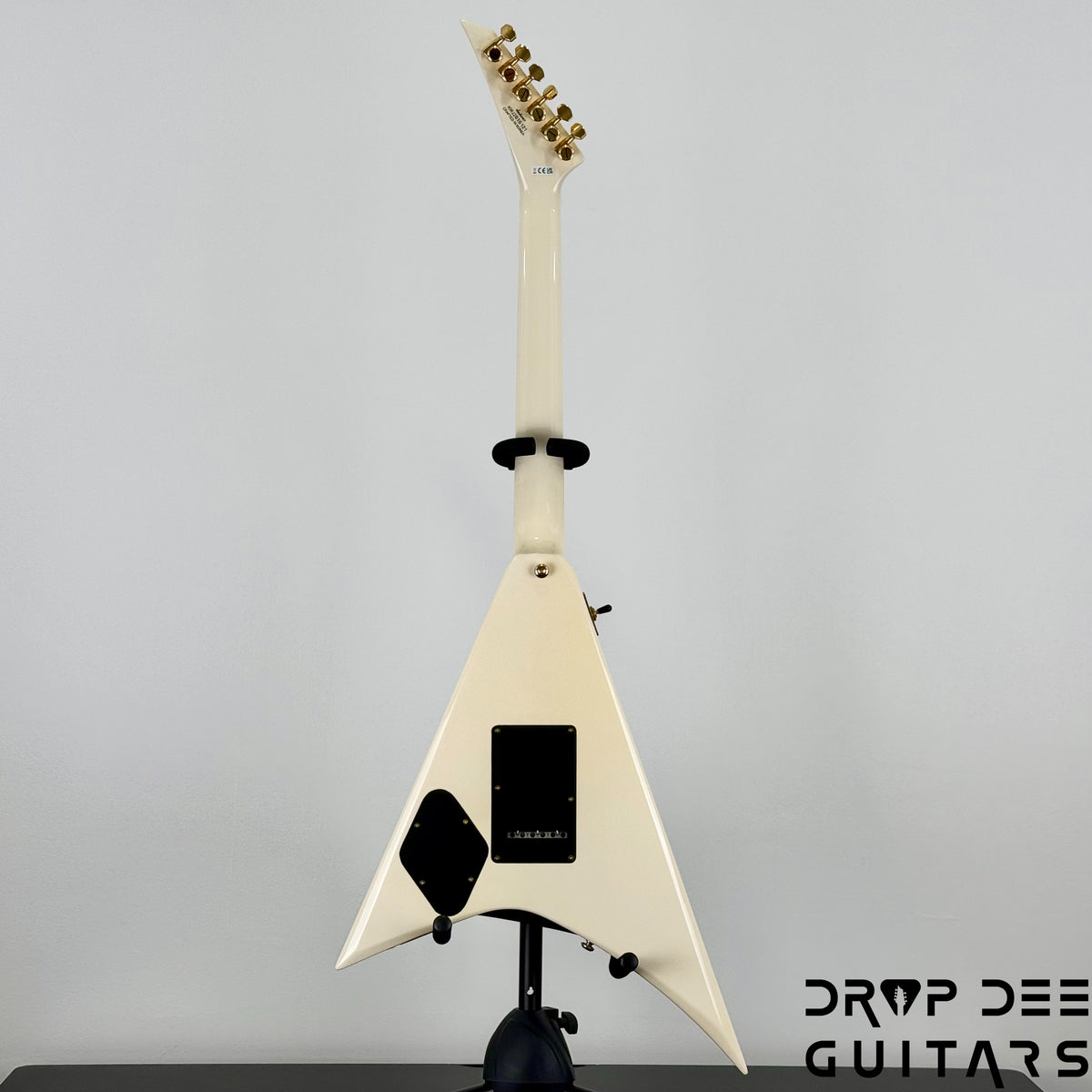 Jackson Legend Series Limited Edition Signature Randy Rhoads CD1 Electric Guitar w/ Case - Vintage White with Black Pinstripes