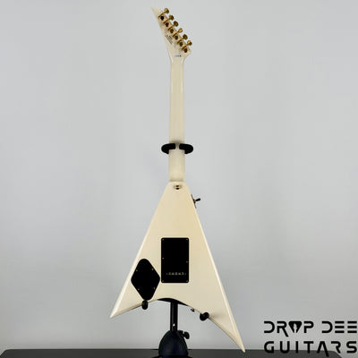 Jackson Legend Series Limited Edition Signature Randy Rhoads CD1 Electric Guitar w/ Case - Vintage White with Black Pinstripes