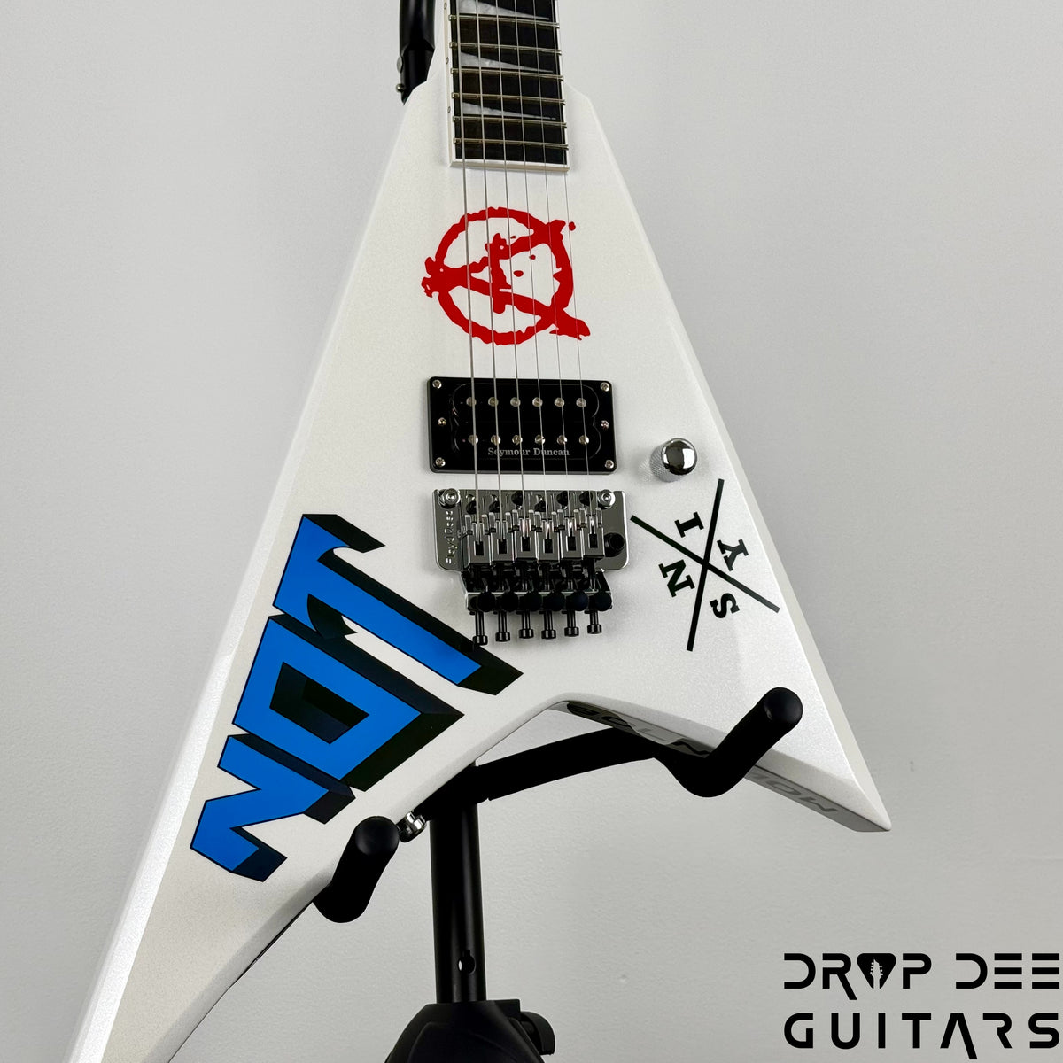 Jackson Legend Series Limited Edition Signature Scott Ian Rhoads RR22 Electric Guitar w/ Case - Pearl White