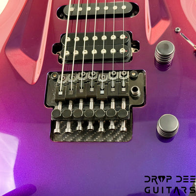 Aristides 070 7-String Electric Guitar w/ Bag - Purple/Red Chameleon