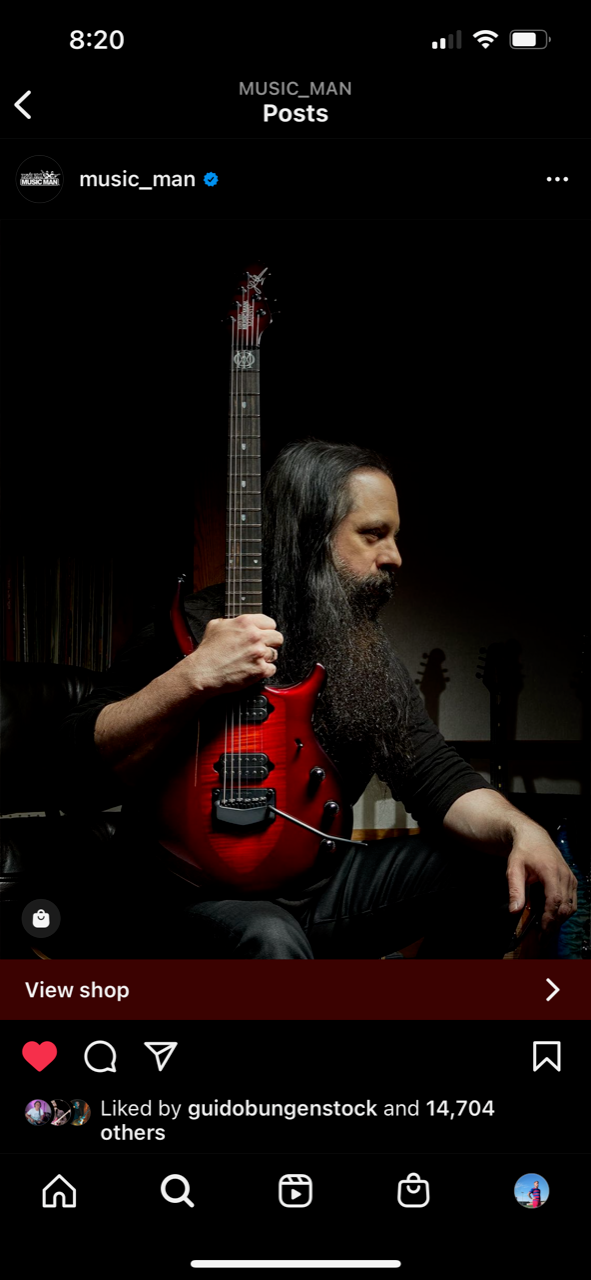 Ernie Ball Music Man John Petrucci Majesty Electric Guitar w/ Case