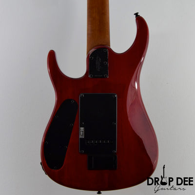 Sterling By Music Man John Petrucci Signature JP157 DiMarzio 7-String Electric Guitar w/ Bag - Blood Orange Burst
