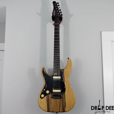 Schecter Sun Valley Super Shredder Exotic Hardtail Black Limba Left-Handed Electric Guitar