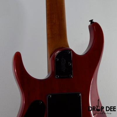 Sterling By Music Man John Petrucci Signature JP157 DiMarzio 7-String Electric Guitar w/ Bag - Blood Orange Burst