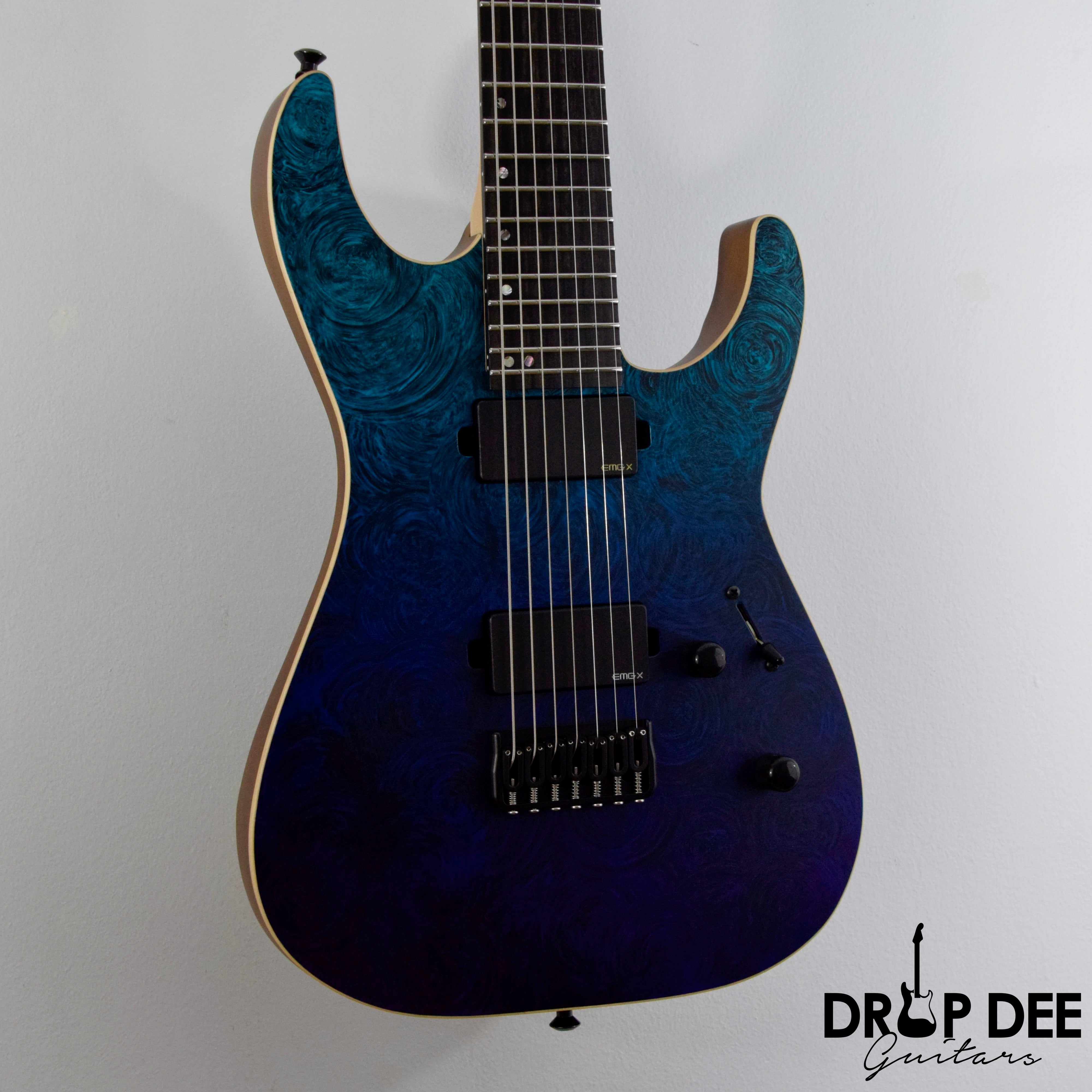 ESP USA M-7 Hardtail Baritone 7-String Electric Guitar w/ Case