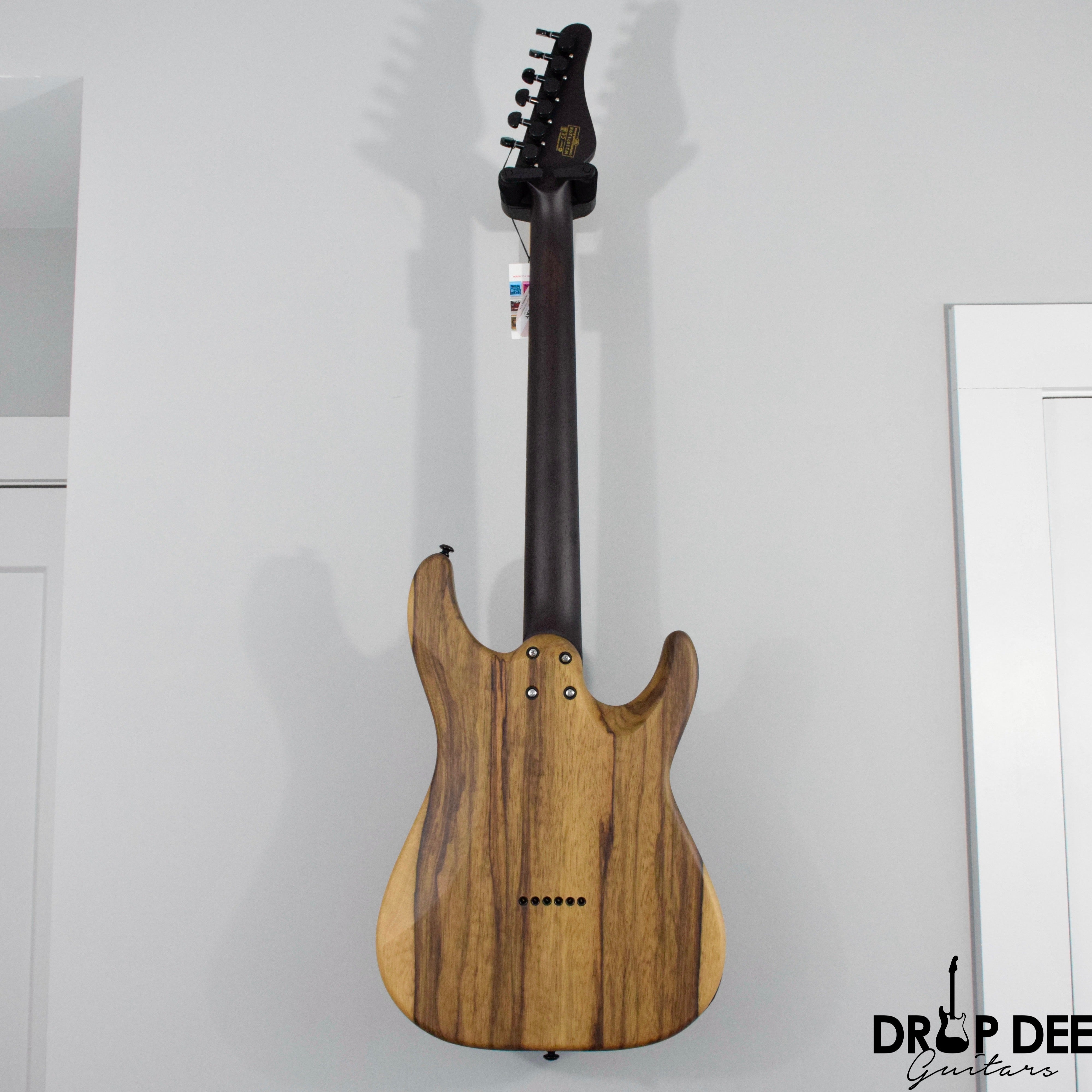 Schecter Sun Valley Super Shredder Exotic Hardtail Black Limba Left-Handed Electric Guitar