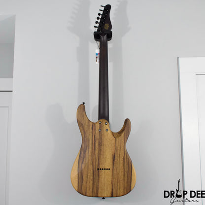 Schecter Sun Valley Super Shredder Exotic Hardtail Black Limba Left-Handed Electric Guitar
