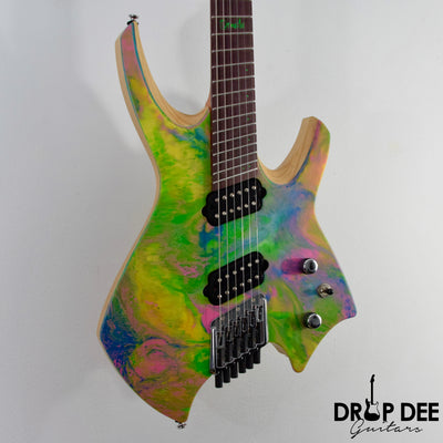 Ormsby Custom Shop Goliath Multi-Scale Headless Electric Guitar w/ Bag - Rainbow Resin