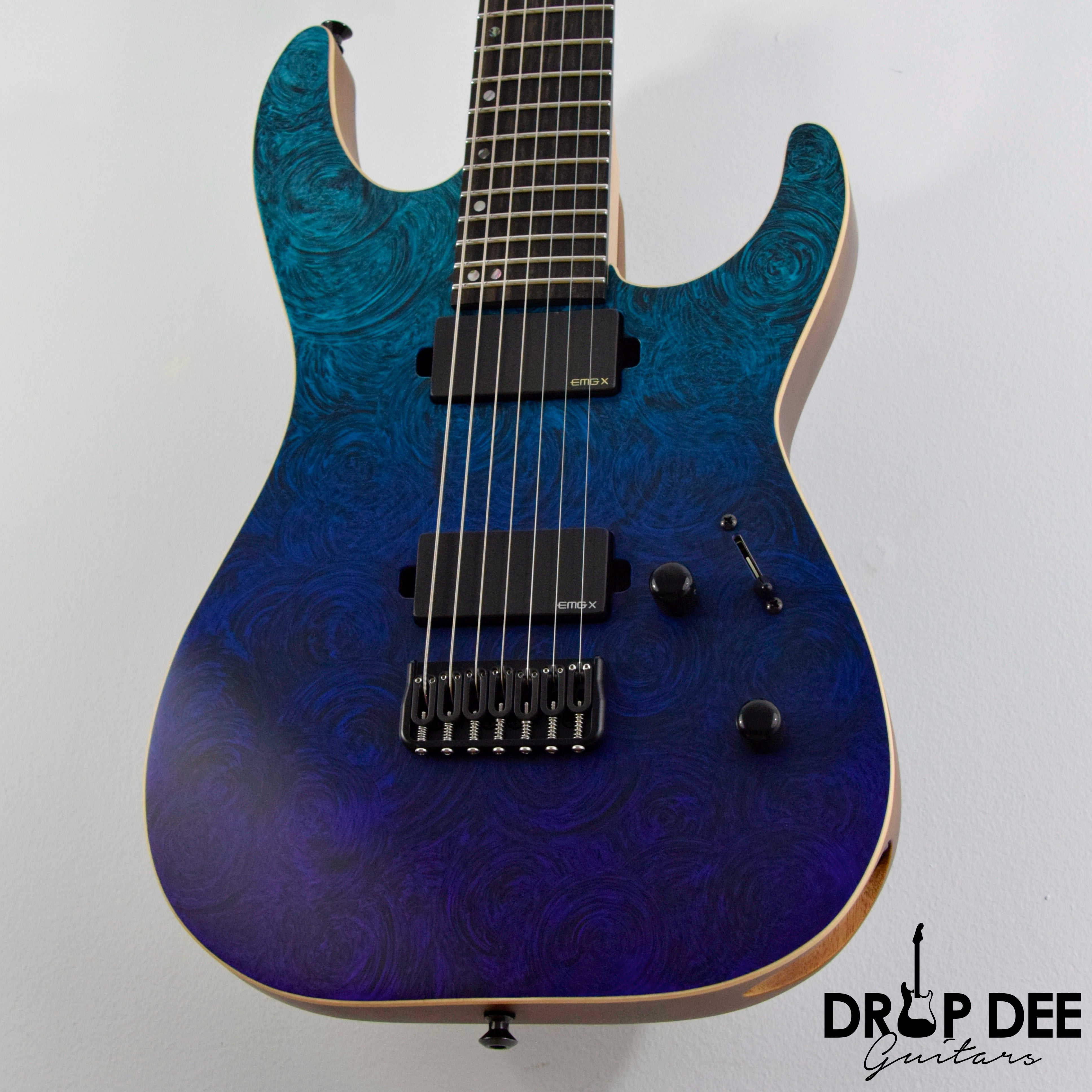 ESP USA M-7 Hardtail Baritone 7-String Electric Guitar w/ Case