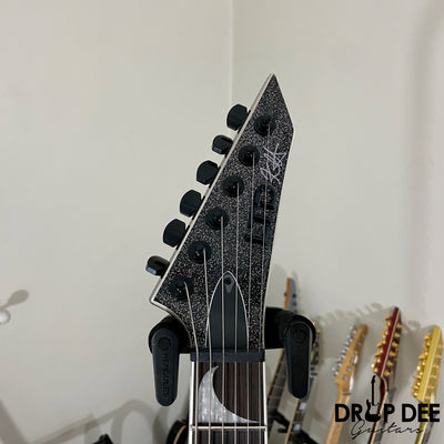 ESP LTD Kirk Hammett Signature KH-V Electric Guitar w/ Case - Black Sparkle