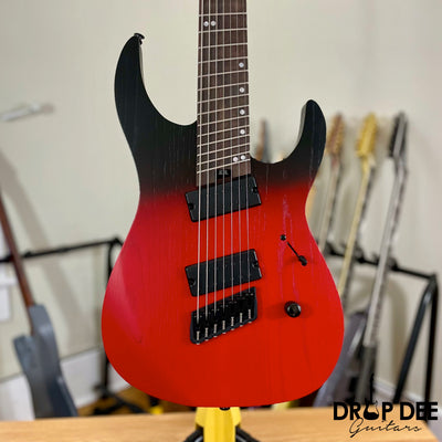 Legator Ninja N7FP 7-String Multiscale Electric Guitar - Crimson