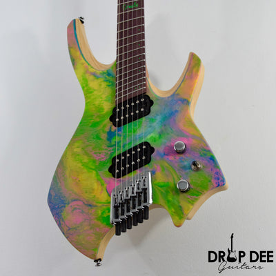 Ormsby Custom Shop Goliath Multi-Scale Headless Electric Guitar w/ Bag - Rainbow Resin