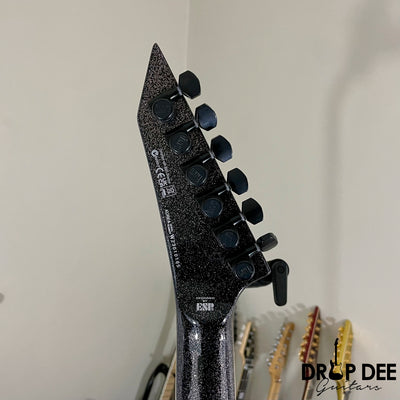 ESP LTD Kirk Hammett Signature KH-V Electric Guitar w/ Case - Black Sparkle