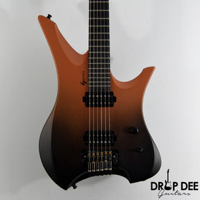 GV Guitars Syrius "Ember" Baritone Headless Electric Guitar w/ Bag