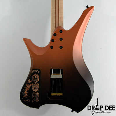 GV Guitars Syrius "Ember" Baritone Headless Electric Guitar w/ Bag