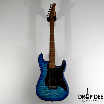 Schecter Traditional Pro Electric Guitar - Transparent Blue Burst