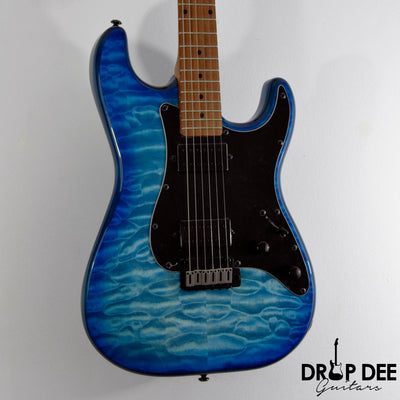 Schecter Traditional Pro Electric Guitar - Transparent Blue Burst