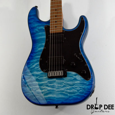 Schecter Traditional Pro Electric Guitar - Transparent Blue Burst