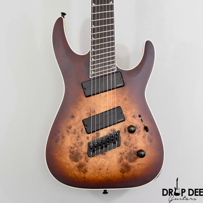 Jackson Concept Series Soloist SLAT7P HT Multiscale 7-String Electric Guitar w/ Case - Satin Bourbon Burst