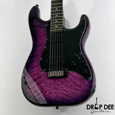 Schecter Traditional Pro Electric Guitar - Transparent Purple Burst