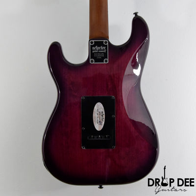Schecter Traditional Pro Electric Guitar - Transparent Purple Burst