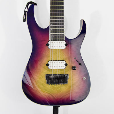 Ibanez Iron Label RGIX7FDLB 7-String Electric Guitar w/ Case