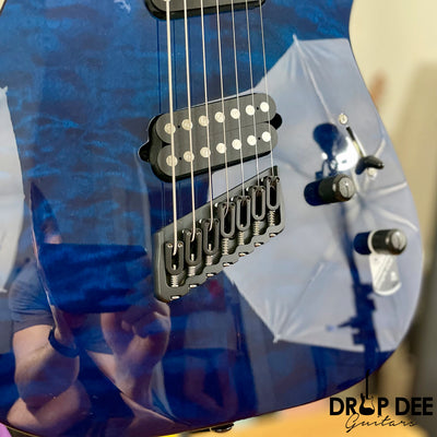 Schecter Reaper-7 Elite Multiscale 7-String Electric Guitar - Deep Ocean Blue